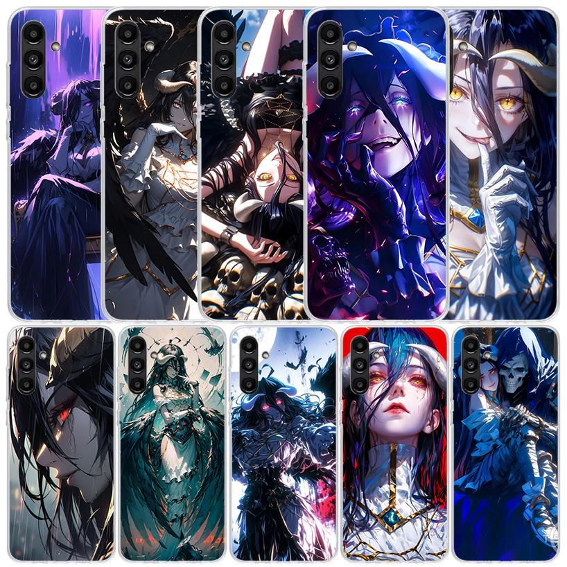 Чехол для телефона с Аниме Альбедо Повелитель для Samsung Galaxy A17 A37 A57 A16 A15 A14 A13 A56 A55 A54 A53 A36 A35 A34 A33 A26 A25 A24 A23