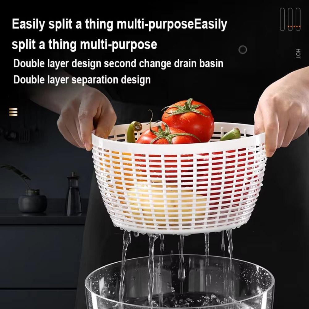 Multifunctional Electric Vegetable Dehydrator Wet Separation Drain Basket Vegetable Washing