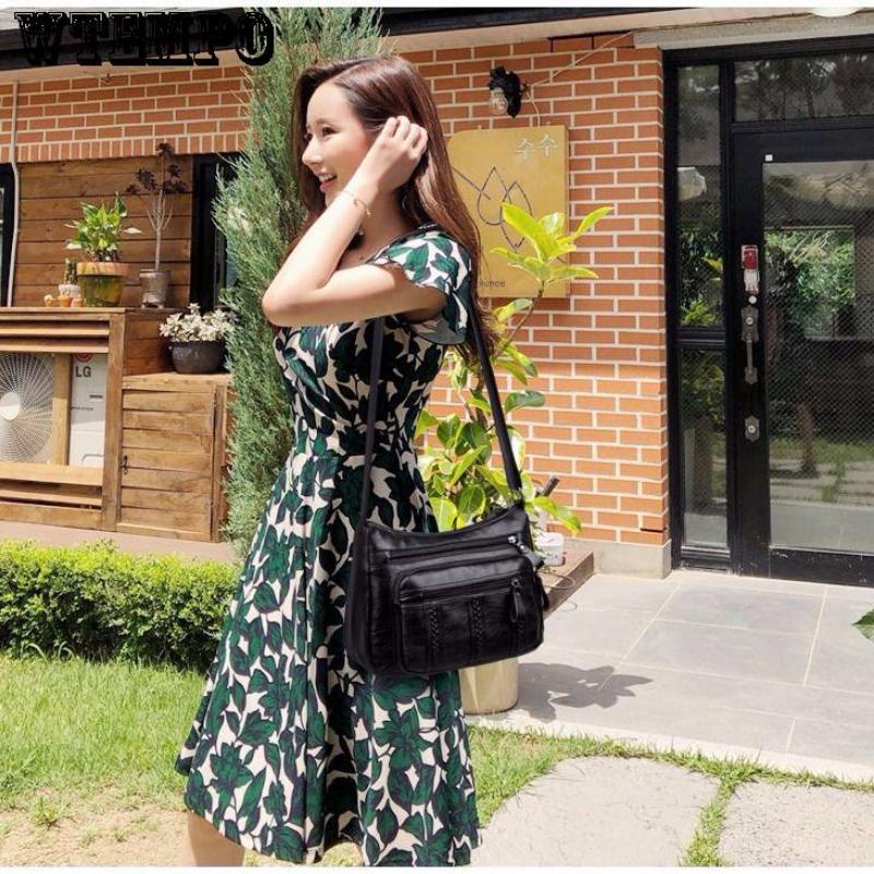 Женская сумка из мягкой искусственной кожи