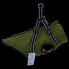 Dog Coat Olive Green L28 Fleece and Polyester
