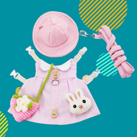 1 комплект, привлекательный костюм кролика, ткань тонкой работы, регулируемое платье кролика с мультяшным узором