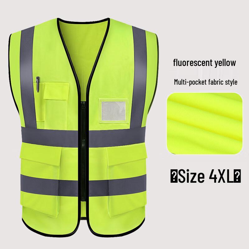 High Visibility Multi-Pocket Safety Vest