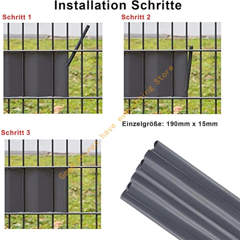 30pcs Outdoor Privacy Fence Clamps Heavy Type Privacy Screens Fasteners for Garden Panel Anti Corrosion Fasteners 55KF