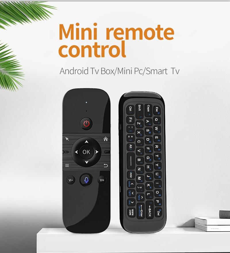 M8 Voice Remote Control Air Mouse 2.4G Mini Wireless Keyboard IR Learning Gyro Sensing Lithium Battery For Android TV Box X96