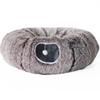 Plush Warm Cat Tunnel Nest with Removable Pad - Indoor Pet Bed