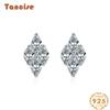 Tancise 925 Sterling Silver Zircon Earrings Drop Earrings For Women Wedding Party Gifts