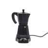 All Aluminum Black Electric Mocha Pot Italian Espresso Coffee Cooker Household Portable Fast Heating Electric Coffee Pot