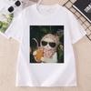 Vinta Cat Tshirt Just A Girl Cat Graphic T Shirts Wo Ladies Oneck Short Sleeve Tshirts Summer Casual Streetwear