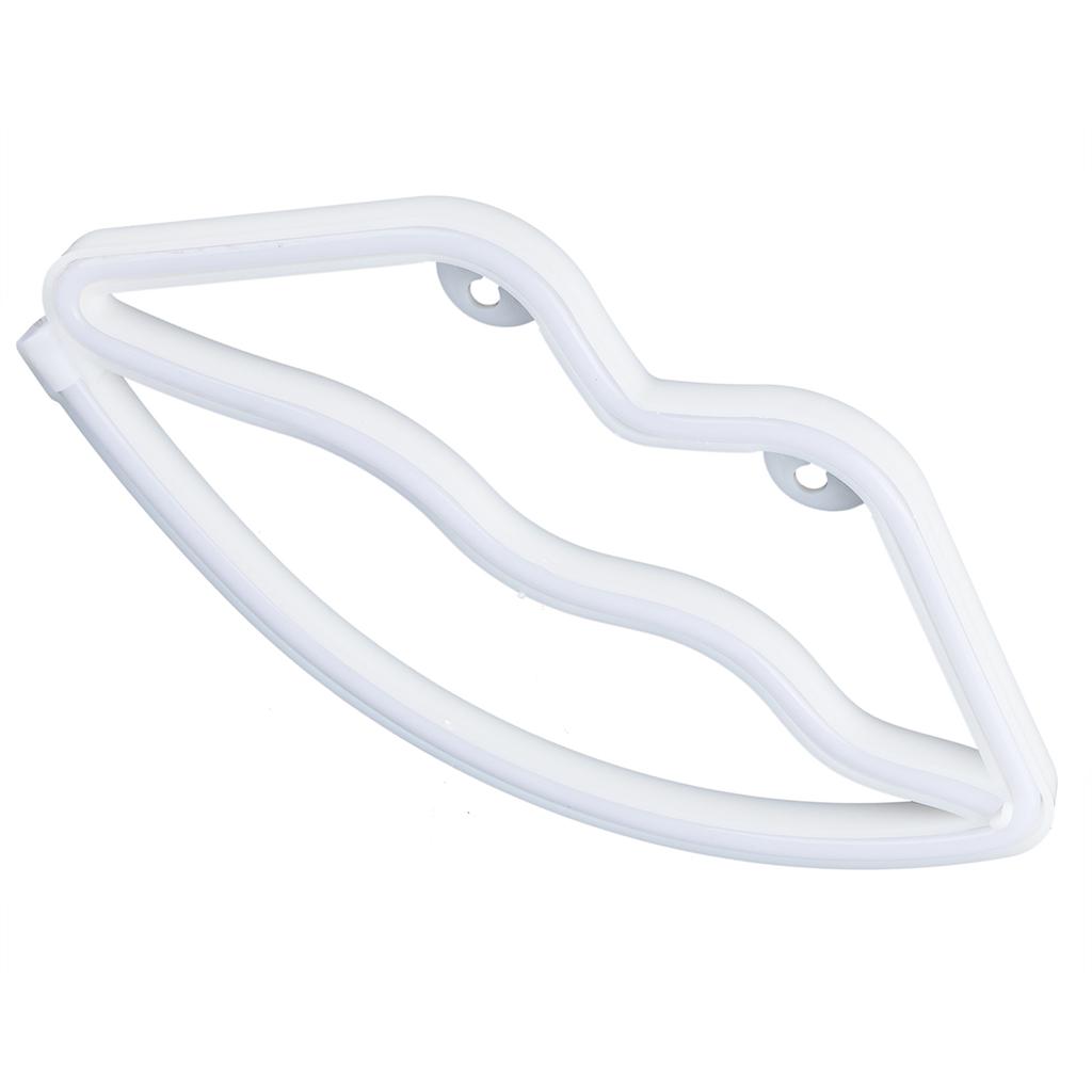 LED Neon Sign Lamp Lip Shaped Wall Decorative Light for Proposal Wedding Home Birthday Party