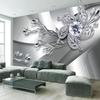 Custom Any Size 3D Wall Mural Wallpaper Diamond Flower Patterns Background Modern Art Large Wall Painting Living Room Home Decor
