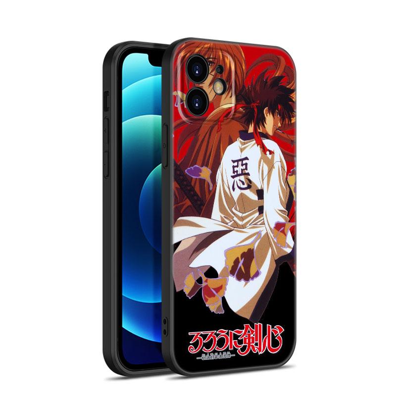Чехол для телефона Rurouni Kenshin Anime для Apple iPhone 12 13 Mini 11 14 15 Pro Max 7 8 Plus X XR XS SE 2020 2022 черный силиконовый чехол