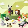 Micro Particle Building Blocks Cartoon Dolls Animal World Marine Animals Land Animals Children's Puzzle Assembly Toys