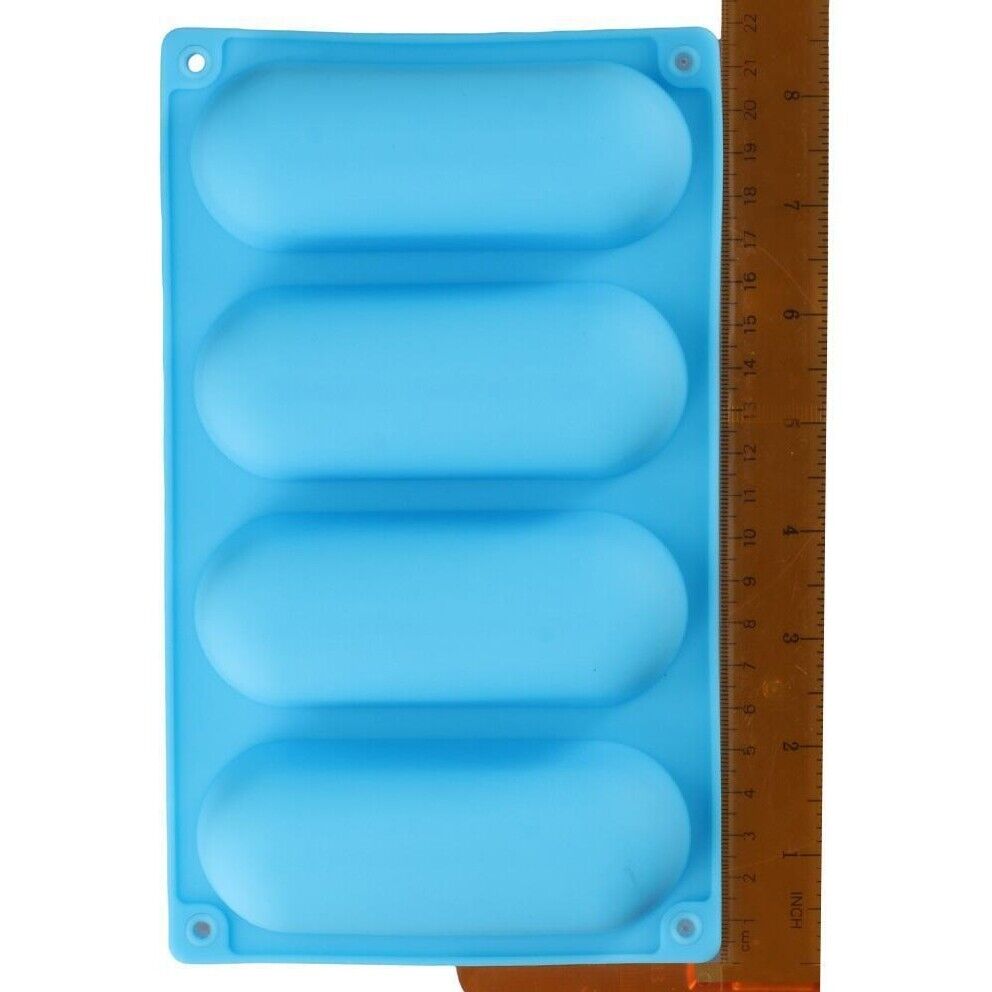 2pcs 2 Pack Silicone Hot Dog Bun Pan 2 Pack Sausage Mold Bread Forms
