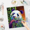 Frame Diy Painting By Numbers Colorful Panda Kits Animals Picture Acrylic Paint With Numbers On Canvas For Home Art Decors 40x50