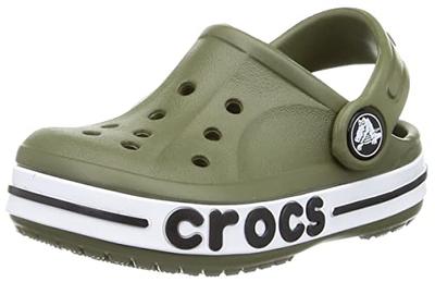 Сандалии-сабо Crocs Bayaband, для малышей, цвет хаки, 14 см