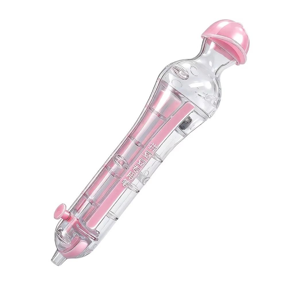 2.6mm Tip Automatic Bead Pen Transparent Pixel Puzzle Bead Positioning Pen Ergonomic Handmade Fuse Bead Pen Miniature Artwork