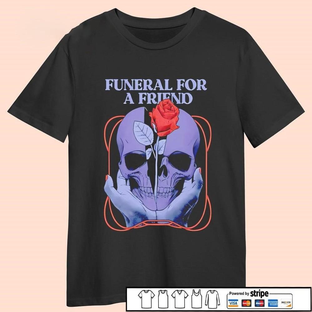 New Funeral for a Friend Skull Rose T Shirt Short Sleeve ZL469 Unisex T-Shirt