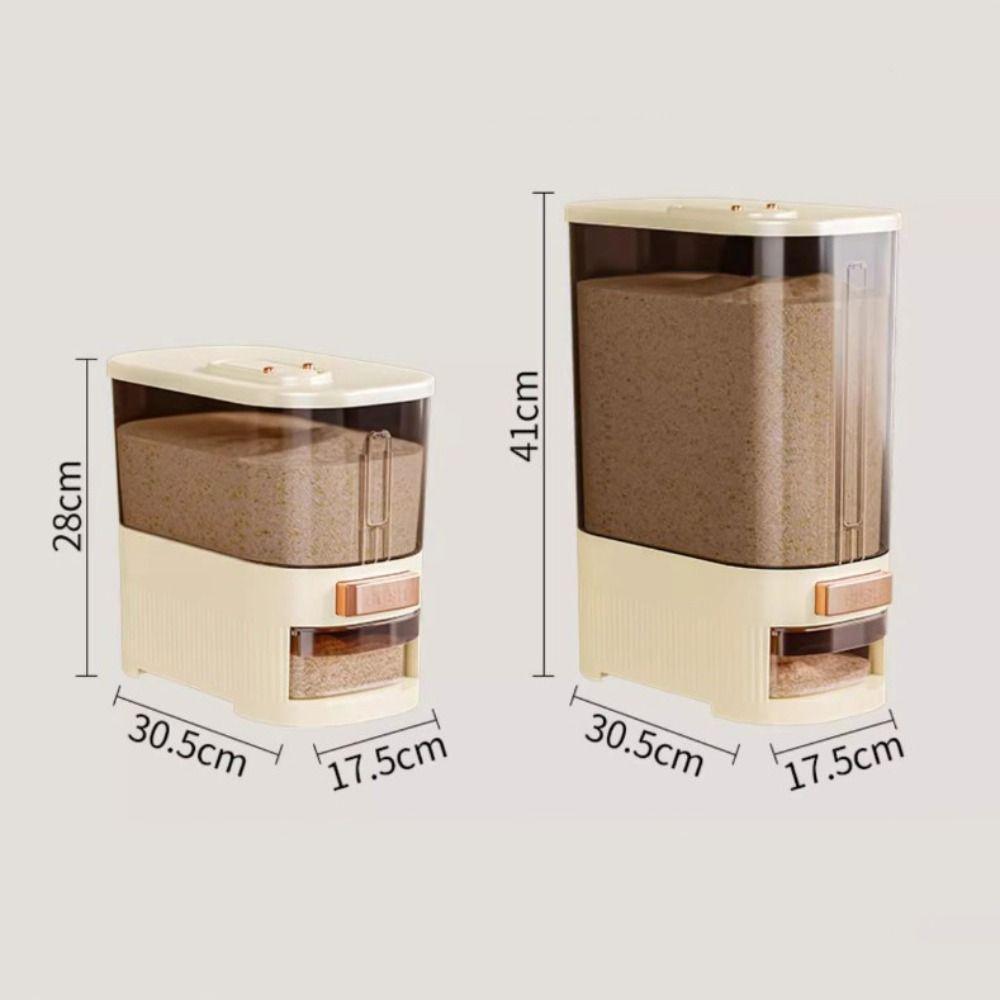 Герметичный контейнер для риса большой вместимости 6/11 кг, ведро для хранения порошка, новая кухонная коробка для хранения