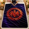 Flannel BlanketEintracht Frankfurt Football Warm Soft Throw Blanket for Indoor Sofa Bed Living Room Use