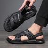 Men's sandals summer 2025 new trend casual wear sandals sports outdoor Internet celebrity driving B037