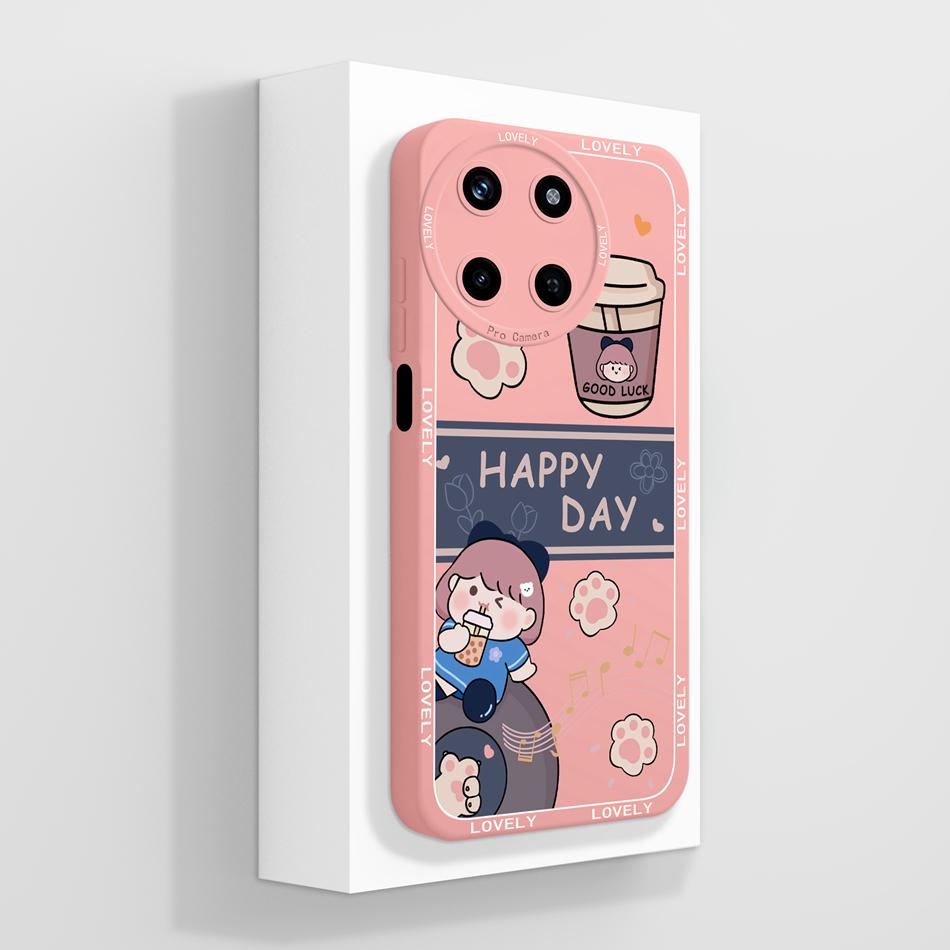 For OPPO Realme 11 4G 5G Case Aesthetic Full Coverage Anti Choc Bumper Soft Liquid Silicone Phone Shell For Realme11X Funda Capa