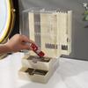 Большая акриловая шкатулка для украшений, подставка для колец, ожерелий, прозрачные коробки для хранения, портативные органайзеры для ювелирных изделий для женщин