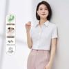 Женская деловая повседневная рубашка с коротким рукавом