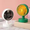 Ventilateur de bureau Léger Compact 3 Vitesses Ventilateur Portable pour Chambre à coucher Voyage Été Blanc