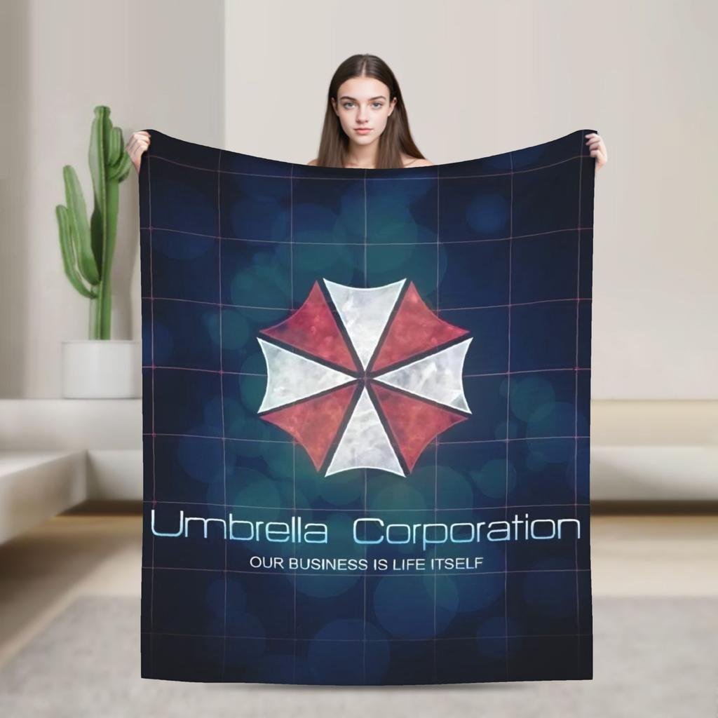 Resident Umbrella Corps Eviled Blanket Cover Fleece The Sinister Business Ultra-Soft Throw Blanket for Airplane Travel Bed Rug