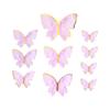 48Pcs Purple Butterfly Cake Decoration Colorful 3D Butterflies Cupcake Toppers For Birthday Wedding Butterfly Cake Decor Supply