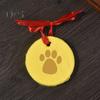 2 Pcs Dog/Cat Paw Print Kit DIY Pet Paw Print Hanging Ornament with Customization Tools And Display Stand Clay Pawprint Keepsake Kit