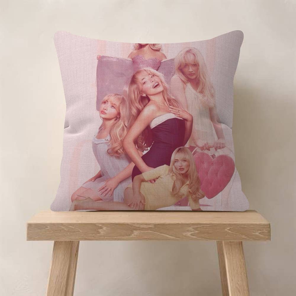 Fashion Singer SSabrina CCarpenter Pillow Cover Sofa Cushion Cover Home Room Decoration Children Gift