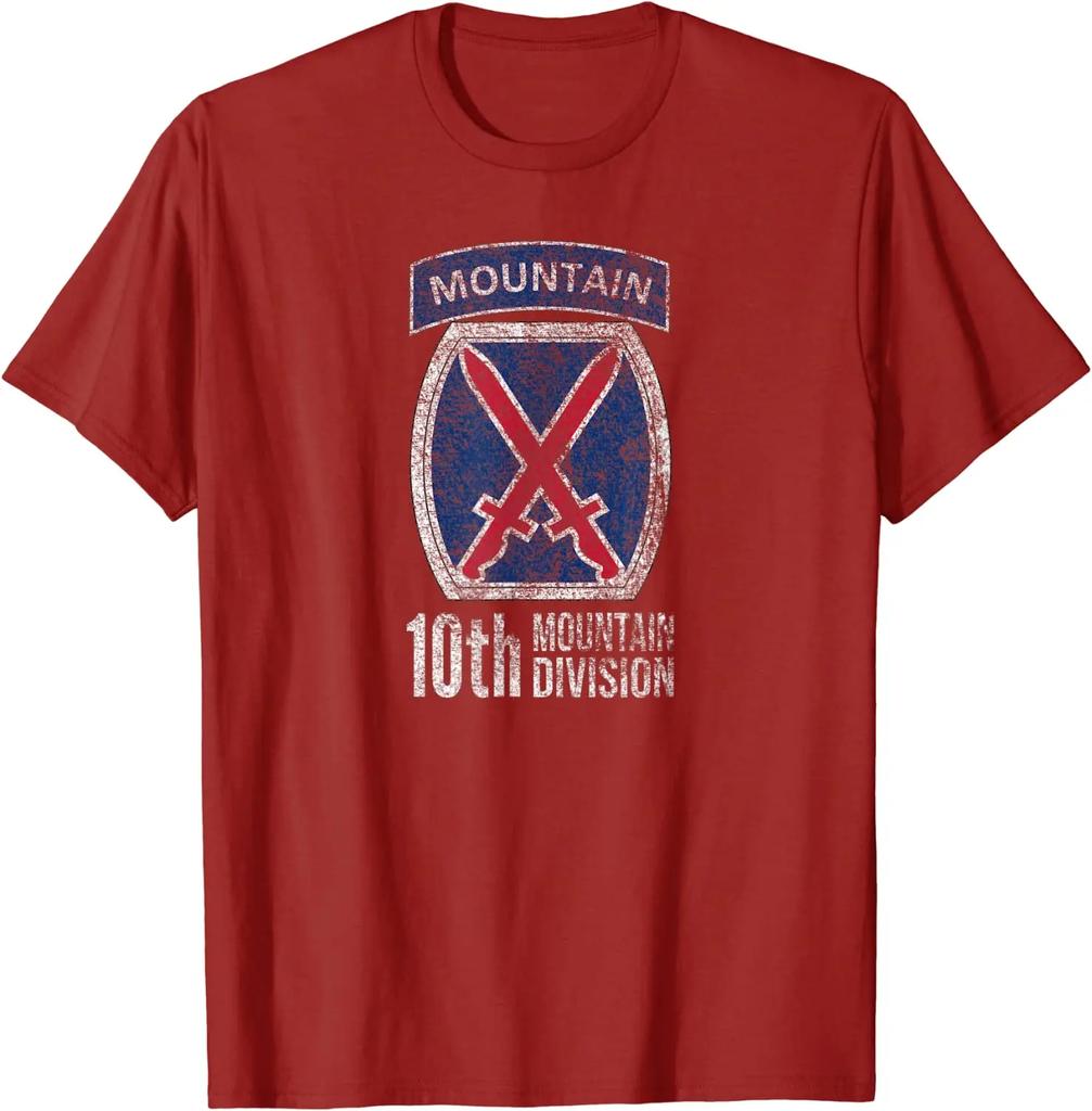 10th Mountain Division Army Infantry Us Usa Veteran Men Tshirt Short Sleeve Casual 100 Cotton ONeck Summer TShirt