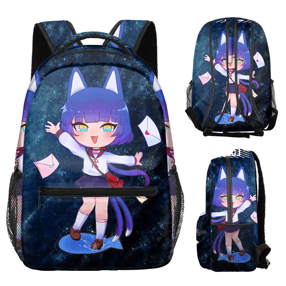 Мультяшные K-pop Молодежные Школьные Сумки Унисекс Gacha Life Клубные Дорожные Сумки 3D Печать Оксфорд Водонепроницаемые Рюкзаки на Плечо для Ноутбуков