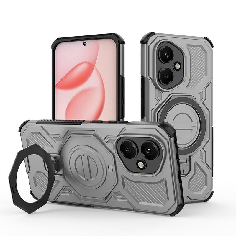 KEYSION Противоударный магнитный чехол для HONOR 400 Pro 5G с откидной металлической подставкой-кольцом для телефона, задняя крышка для Huawei Honor 400 5G