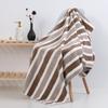 70x140 Striped Bath Towel Soft Absorbent Microfiber Face Washing Home Soft Thickened Coral Velvet Bath Towel