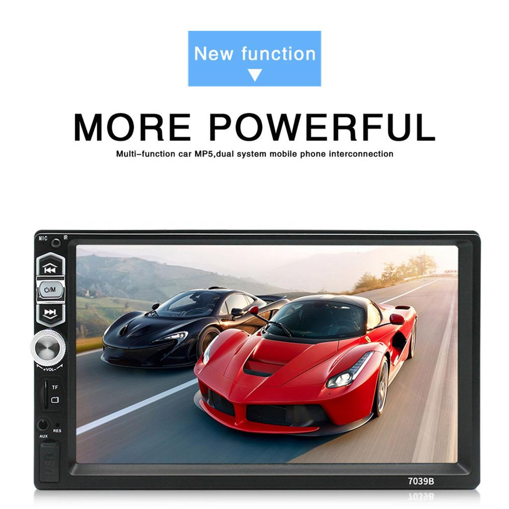 Модернизированная мультимедийная автомобильная стереосистема с ЖК-дисплеем, совместимым с Bluetooth, аудиосистемой и функцией громкой связи, встроенным микрофоном и пультом дистанционного управления