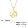 Teamer Gymnast Stainless Steel Necklace for Women Artistic Gymnastics Round Pendant Chian Choker Athlete Jewelry Birthday Gifts 4