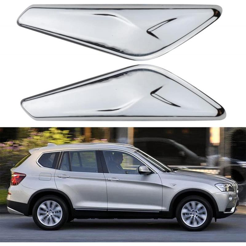 Хромированная накладка на переднее крыло Правая Левая сторона Подходит для X3 F25 X4 F26 2013-2017 Заменяет 51117338570 51117338569