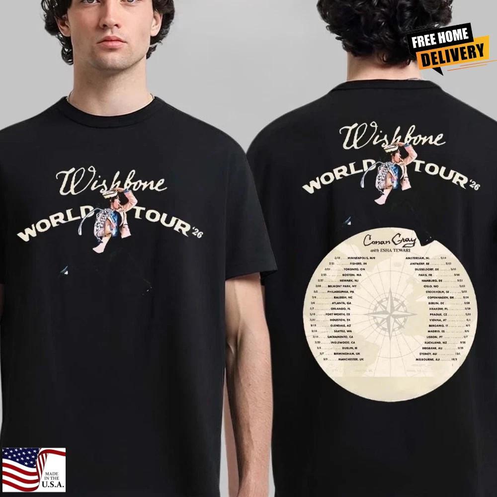 Conan Gray Wishbone World Tour Two Sided TShirt QT1570 Unisex T-Shirt