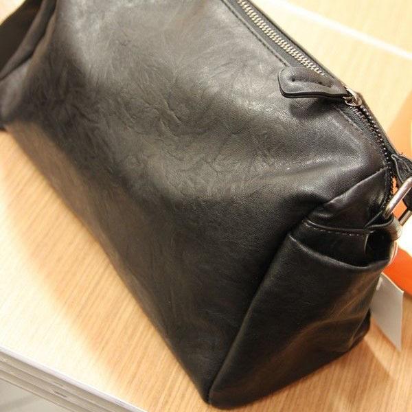 Мужская маленькая сумка, мини-сумка для мобильного телефона, однотонная сумка из мягкой кожи на одно плечо, универсальная деловая сумка