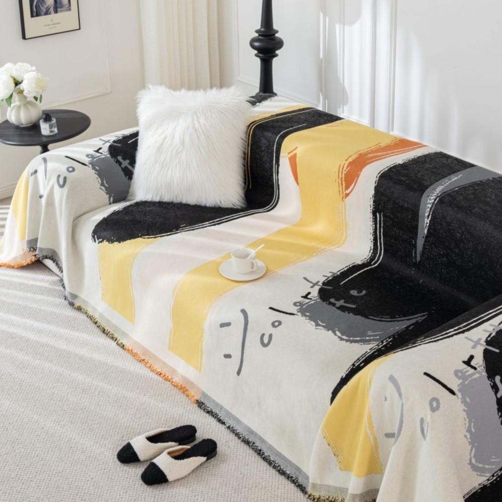 Красочный чехол для дивана с принтом граффити, одеяло, полный чехол для дивана, универсальное полотенце для дивана, домашний декор, декор для гостиной