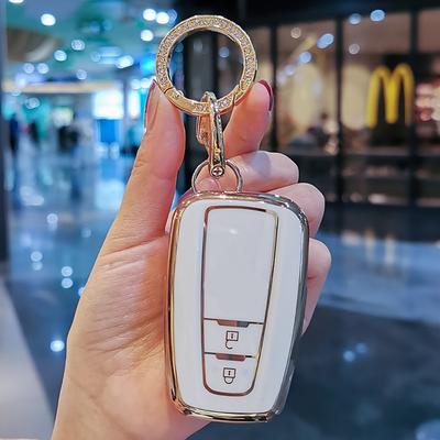 Модный чехол-брелок из ТПУ для автомобильного пульта ДУ для Toyota Corolla Prius Camry Chr C-Hr Rav4 Altis Land Cruiser Prado Бесключевой