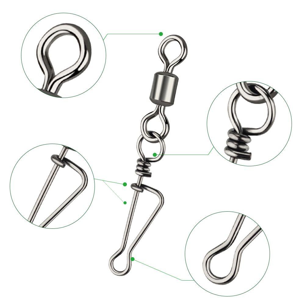 10 шт. соединительное кольцо для рыбалки, вращающийся вертлюг, 8-образный разъем для смены защелки, для ловли карпа