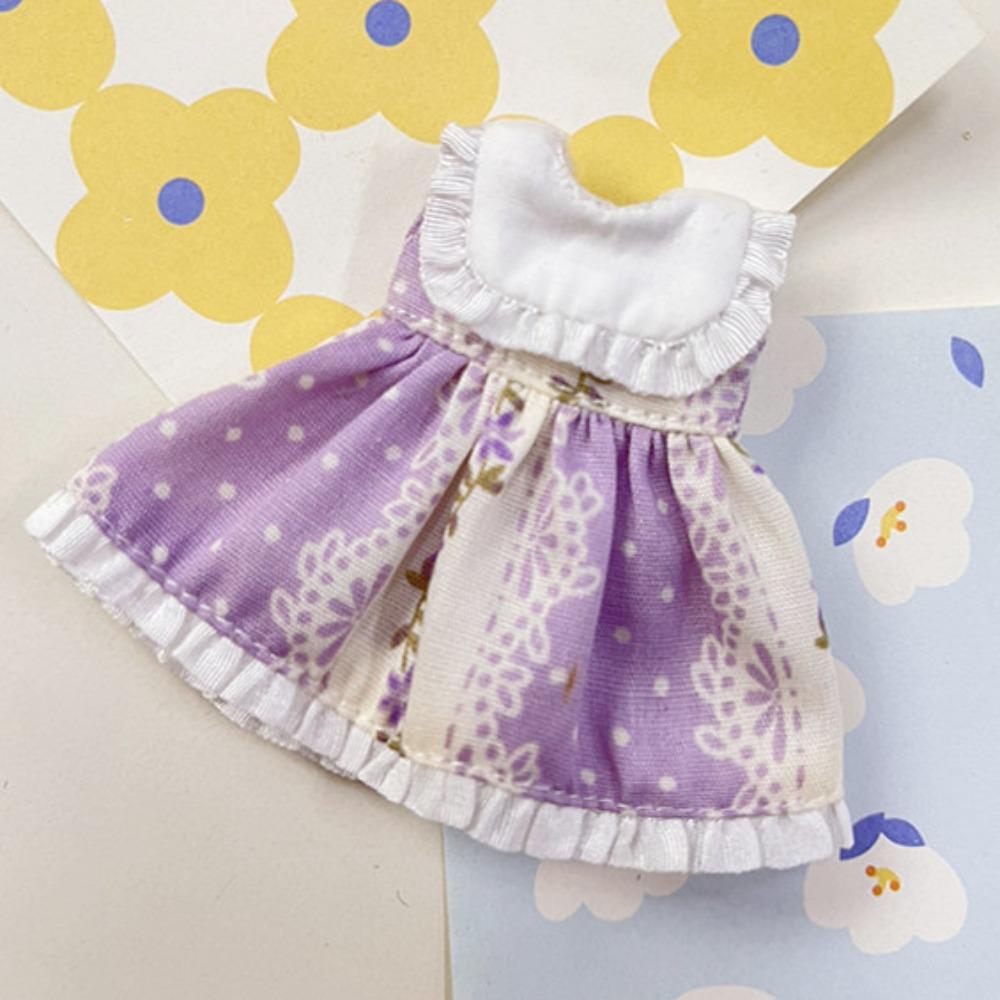 Ручная работа Печатные Платья Аксессуары 6 Стилей Наряды для Кукол Платья Модная Одежда для Кукол Юбка для Кукол 1/11 OB11 / для 1/12 BJD