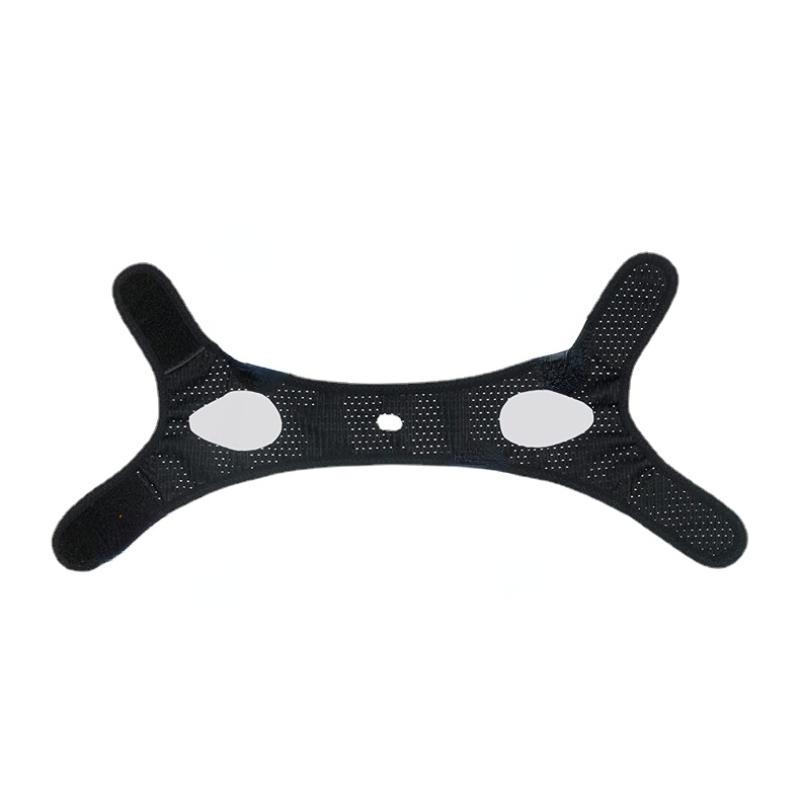 Ремешок для подбородка против храпа [модернизированный], эффективное средство от храпа, регулируемая и дышащая повязка на голову против храпа для мужчин и женщин, черная