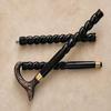 Twisted Wooden Walking Cane with Brass Handle  93.98 cm Classic Gentleman's Birthday Anniversary Fatherday Motherday Gift