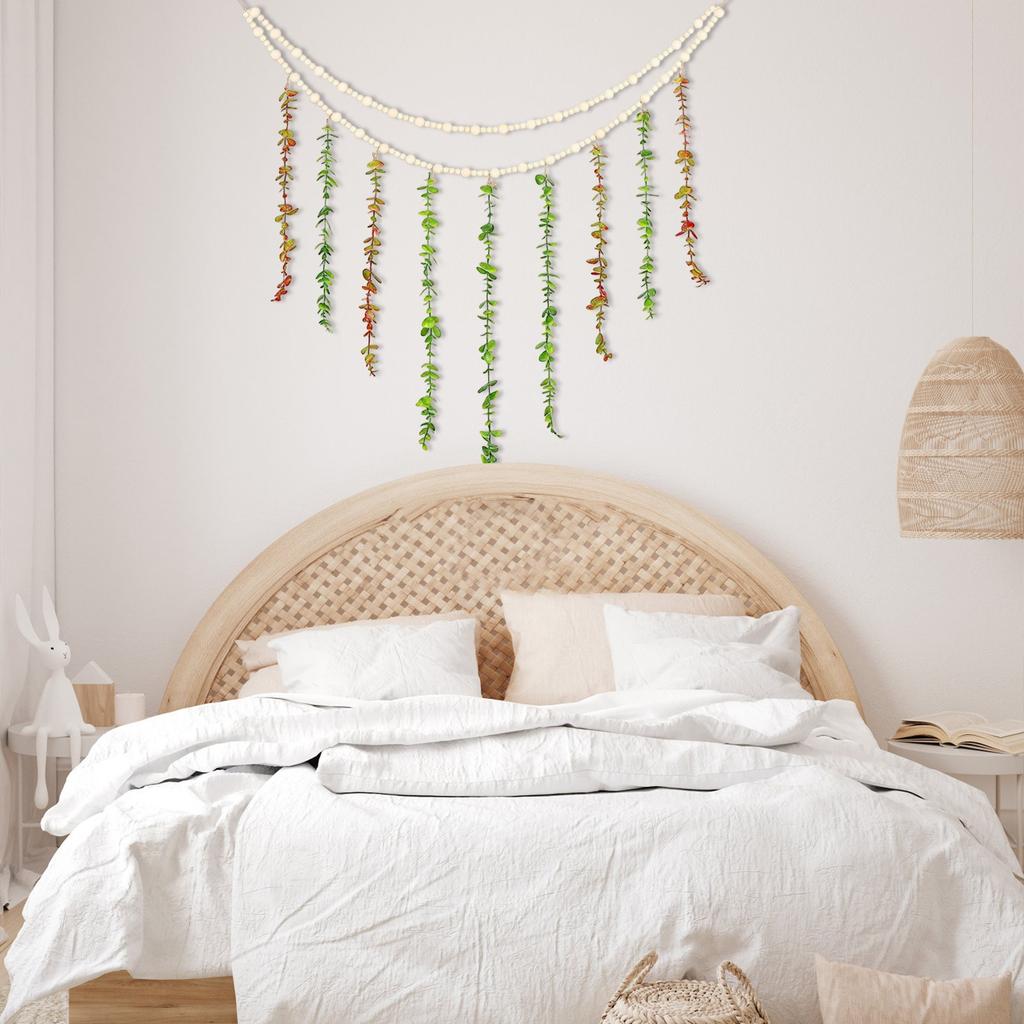 Enhance Your Space With Our Nordic-style Wooden Bead & Faux Wall Decor! This Stylish Rope Photo Holder Combines Natural Charm With Functionality.