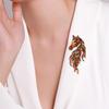 Horse Brooch Sparkling Rhinestones Inlaid Enamel Brooch Pin Clothes Hats Bags Badge Fashionable Accessory