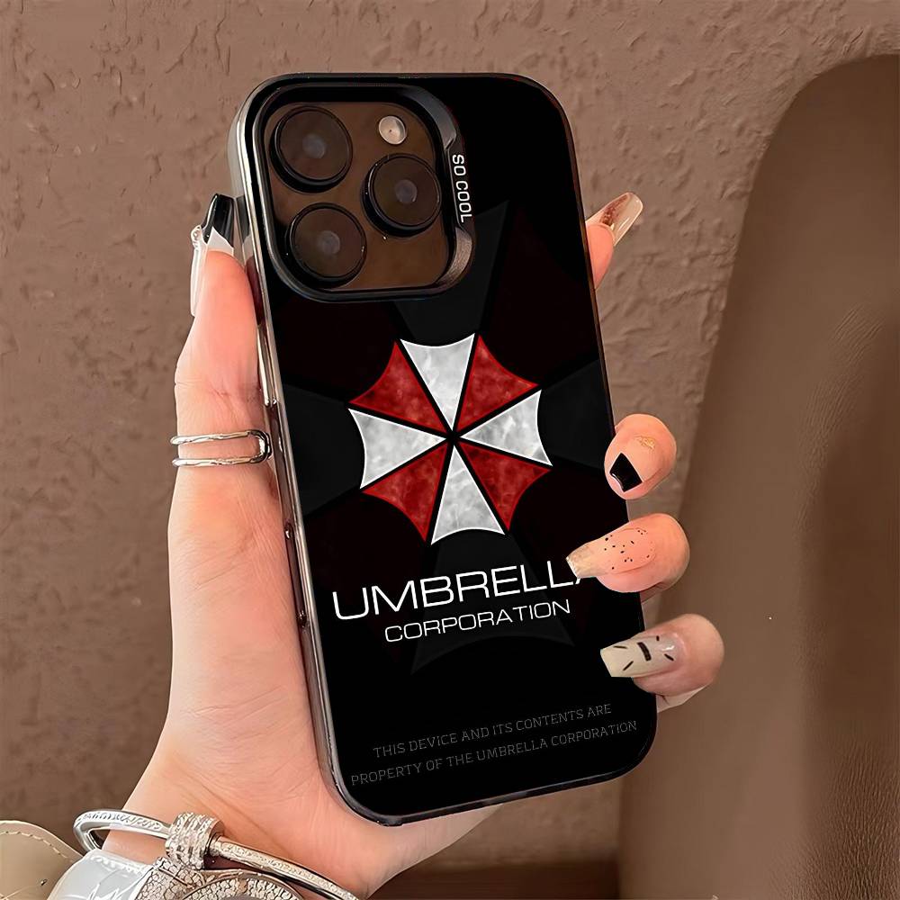 Чехол для телефона R-Resident E-Evil для iPhone 17 17Air 16 15 14 13 12 11 Pro Max Plus Цветной Серебряный